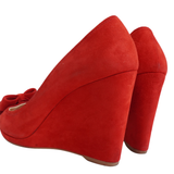 Prada Peep-Toe Wedges - Women's 39.5