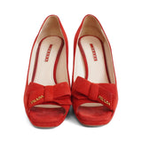 Prada Peep-Toe Wedges - Women's 39.5