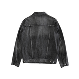 Purple Brand Distressed Denim Jacket - Men's L