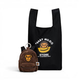 A Bathing Ape 'Baby Milo Fur Mini Backpack' Key Chain