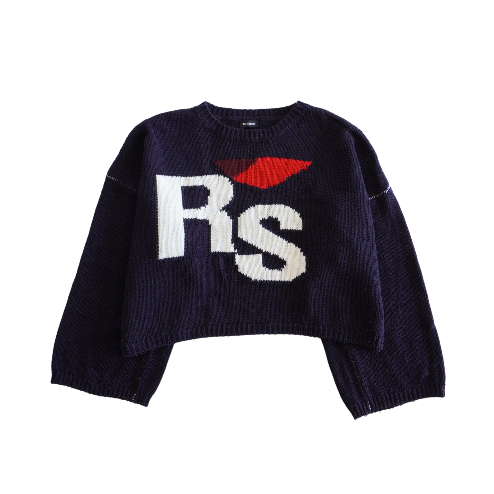 RAF SIMONS ネイビー RSロゴ ニットセーター　Mサイズ Raf Simons Knit Sweater - Men's M – Fashionably Yours