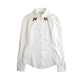Red Valentino Swan Collar Blouse - Women's S