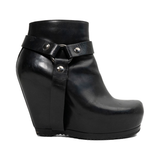 Rick Owens 'Harness Zip Wedge Boots' - Women's 37