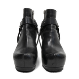 Rick Owens 'Harness Zip Wedge Boots' - Women's 37