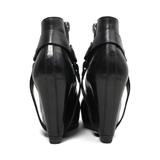 Rick Owens 'Harness Zip Wedge Boots' - Women's 37