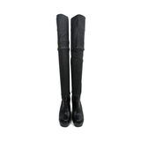 Rick Owens Thigh High Wedge Boots - Women's 37