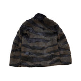 Just Cavalli Striped Fur Coat - Women's 44