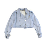 Rotate Cropped Denim Jacket - Women's O/S