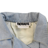 Rotate Cropped Denim Jacket - Women's O/S