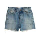 Saint Laurent Grommet Jean Shorts - Women's 30