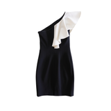 Saint Laurent Ruffle Dress - Women's 36