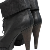 Yves Saint Laurent Lace Up Ankle Boots - Women's 36.5