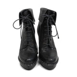 Yves Saint Laurent Lace Up Ankle Boots - Women's 36.5