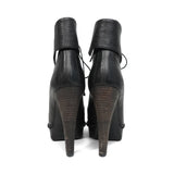 Yves Saint Laurent Lace Up Ankle Boots - Women's 36.5