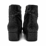 Saint Laurent 'Caleb' Glitter Ankle Boots - Women's 37