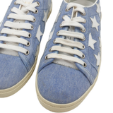 Saint Laurent 'Court Classic' Denim Star Sneakers - Women's 38