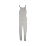 Saint Laurent Grey Ribbed Jumpsuit - Women's M