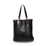 Salvatore Ferragamo Black Leather Tote Bag