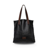 Salvatore Ferragamo Black Leather Tote Bag