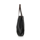 Salvatore Ferragamo Black Leather Tote Bag