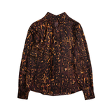 Salvatore Ferragamo Leopard Blouse - Women's 44