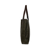 Salvatore Ferragamo Olive Calf Leather Tote Bag