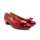 Salvatore Ferragamo 'Vara' Block Heel Pumps - Women's 7