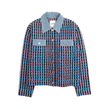 Sandro 'Gigina' Denim Trim Tweed Jacket - Women's 1