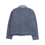 Sandro 'Gigina' Denim Trim Tweed Jacket - Women's 1