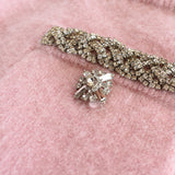 Self Portrait Embellished Cardigan Skirt Set - Women's L