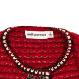 Self Portrait Cropped Tweed Jacket - Women's M