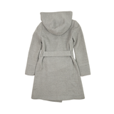 Sentaler 'Baby Alpaca Mid Length Hooded Wrap Coat' - Women's XS