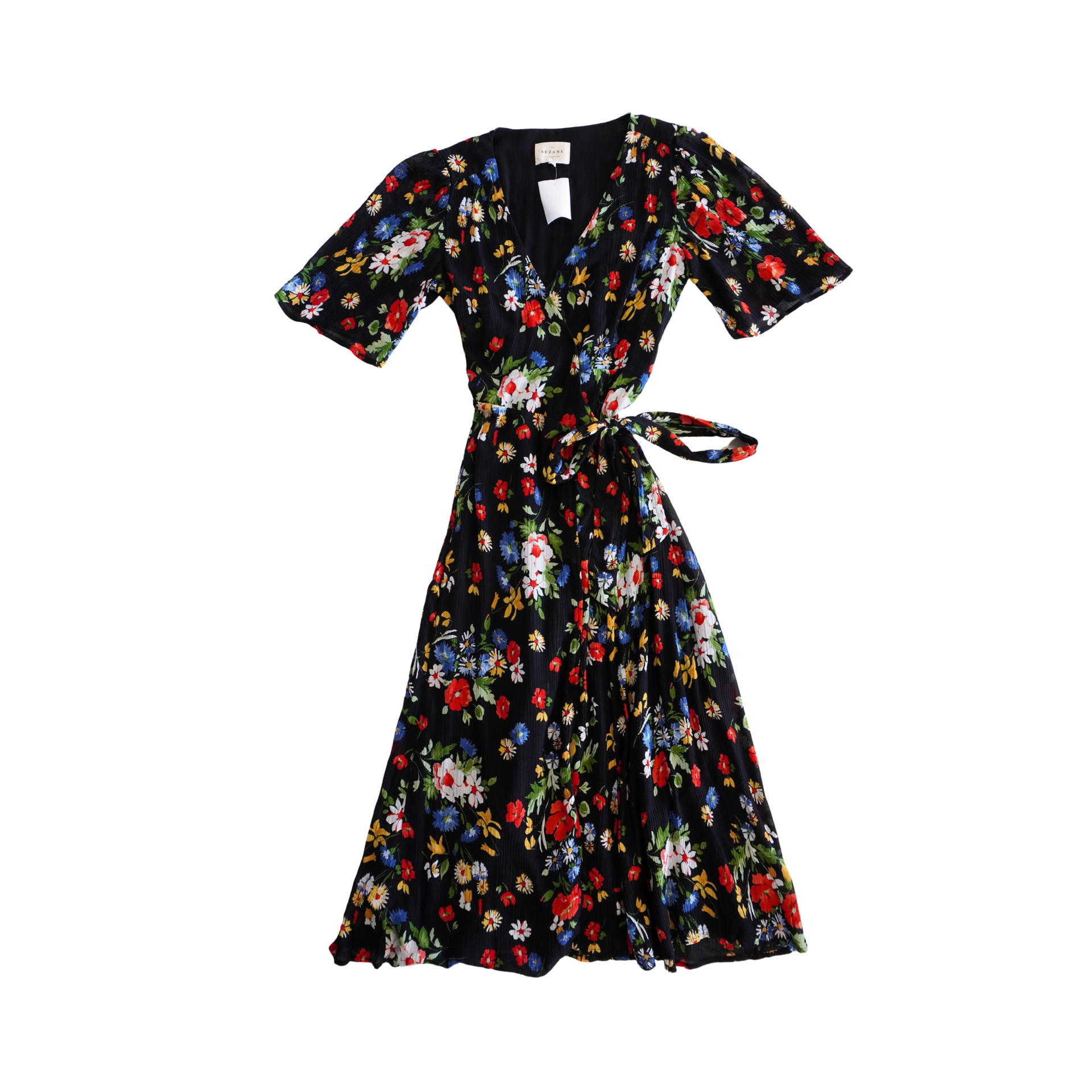 Sezane 'Courtney' Wrap Dress