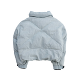 AGOLDE 'Nova' Denim Puffer Jacket - Women's S