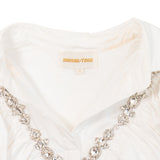 Shushu Tong White Rhinestone Dress - Women's 6