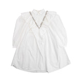 Shushu Tong White Rhinestone Dress - Women's 6