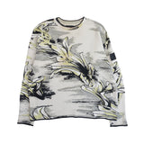 Stone Island Floral Jacquard Knit Sweater - Men's XL