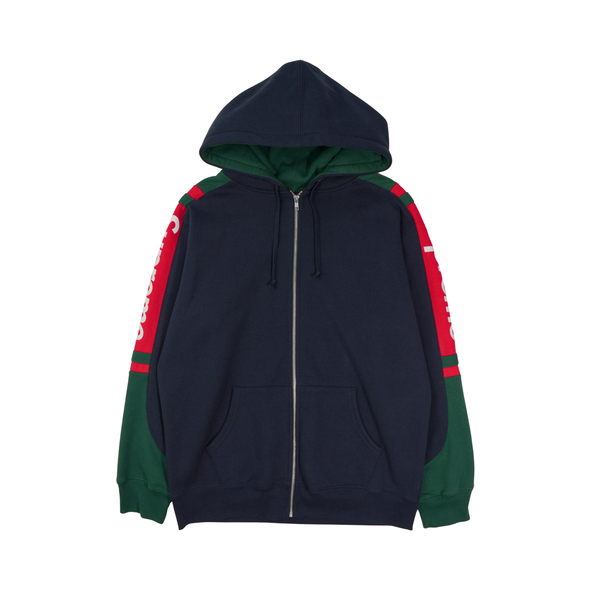SUPREMEnavybluegreenandredzipu