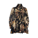 Saint Laurent Long Sleeve Babydoll Dress - Women's 40