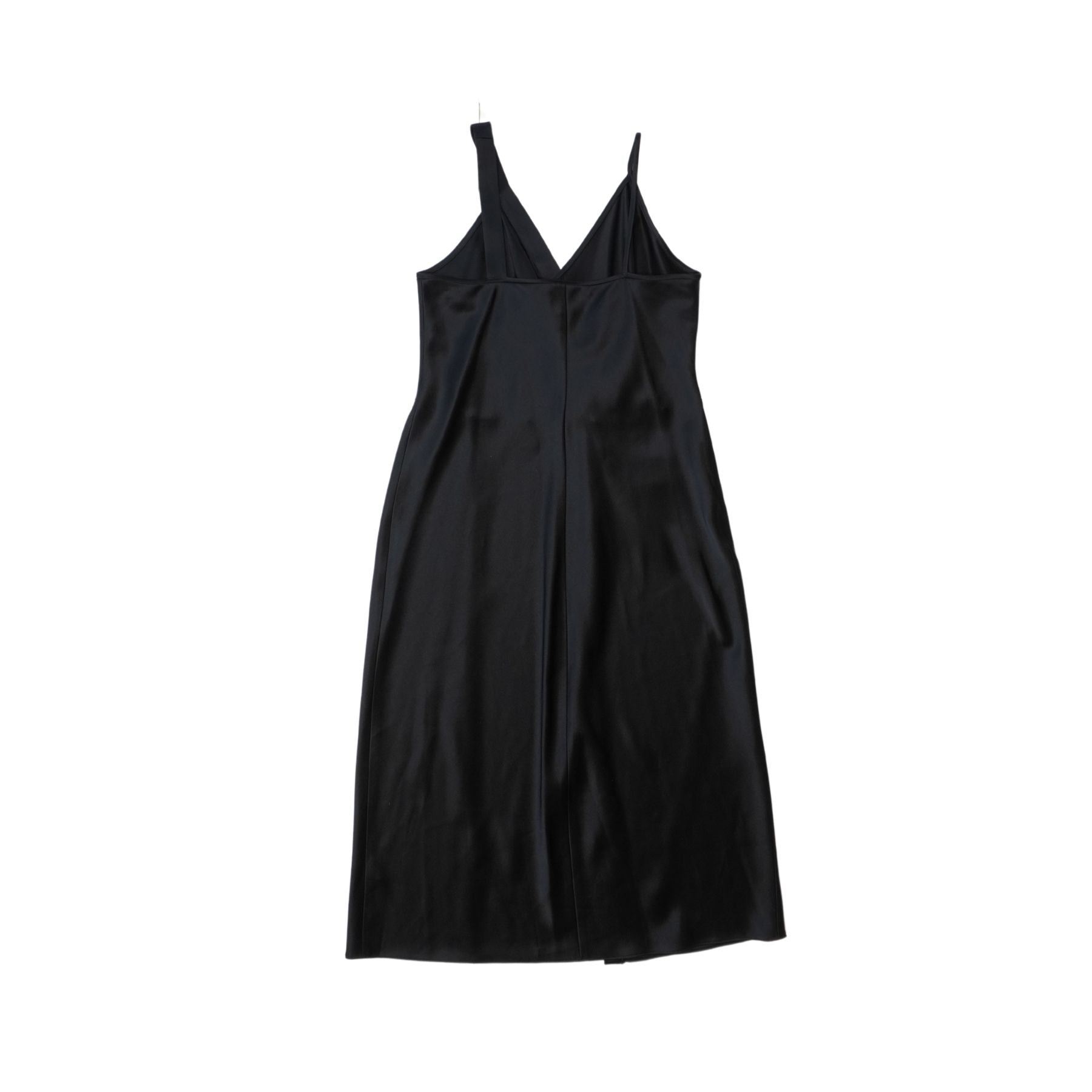alexander wang black silk dress Black Silk Charmeuse Pre-Styled Double Shirtdress in BLACK
