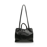 Telfar Black 'Medium Shopping Tote' Bag
