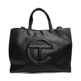 Telfar Black 'Medium Shopping Tote' Bag
