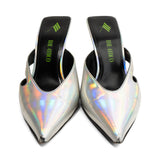 The Attico Silver Mules - Women's 40