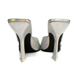 The Attico Silver Mules - Women's 40