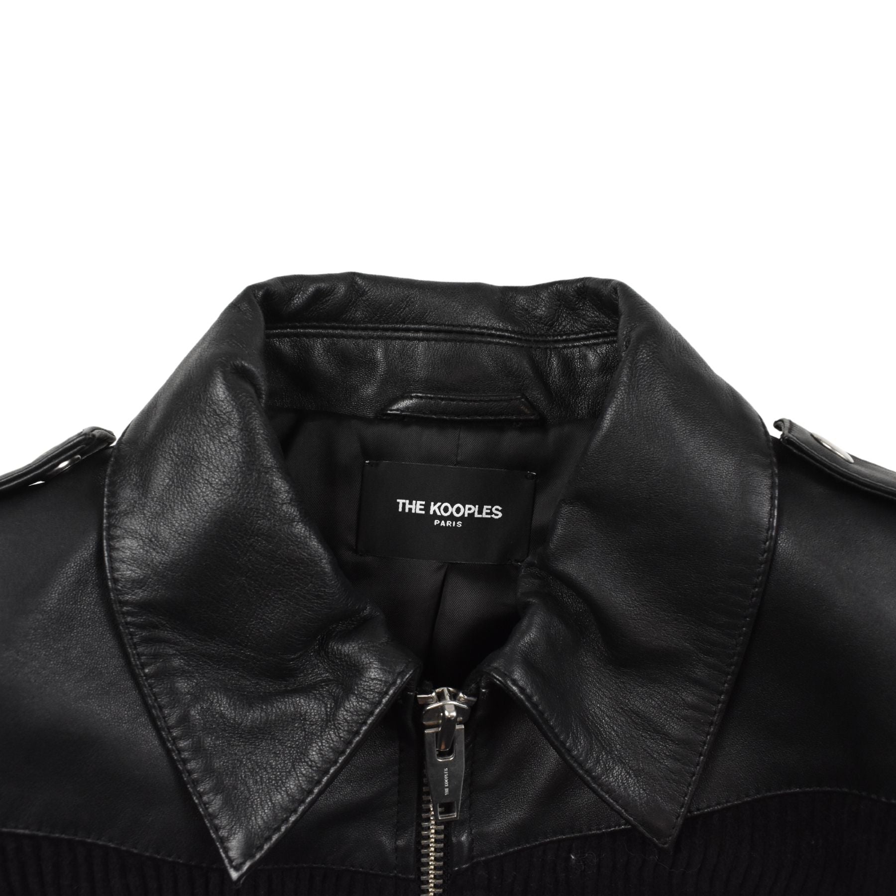 Leather 2024 Jacket Women Size L - The kooples Paris