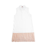 Thom Browne White Collard Polo Vest Dress - Women's 40