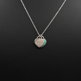 Tiffany & Co. 'Blue Double Heart Tag' Necklace