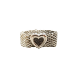 Tiffany & Co. Somerset Mesh Heart Ring - 7