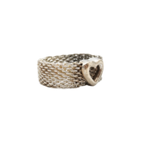 Tiffany & Co. Somerset Mesh Heart Ring - 7