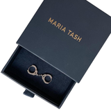 Maria Tash 'Diamond Handcuff Hoop' Earring With Chain